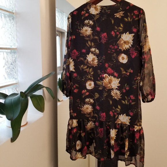 Moody Floral Dress - Picture 2 of 5